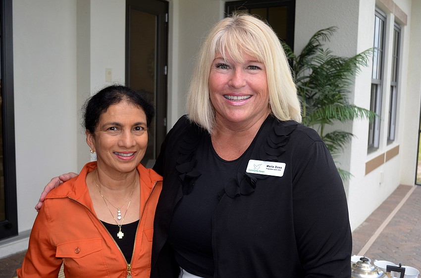 Community Haven Advisory Board member Mary Thomas with organization President and CEO Marla Doss.