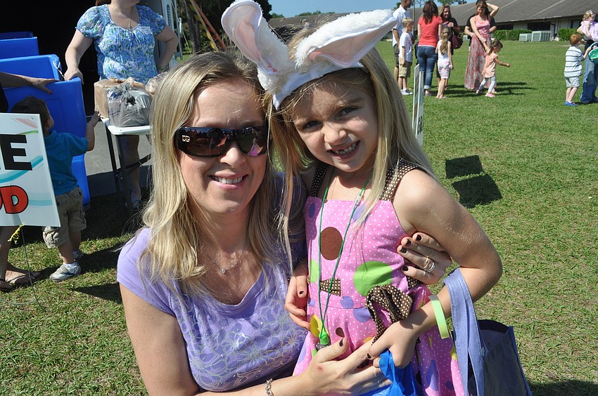 Natalia Schlabach with her daughter, Liana, 5