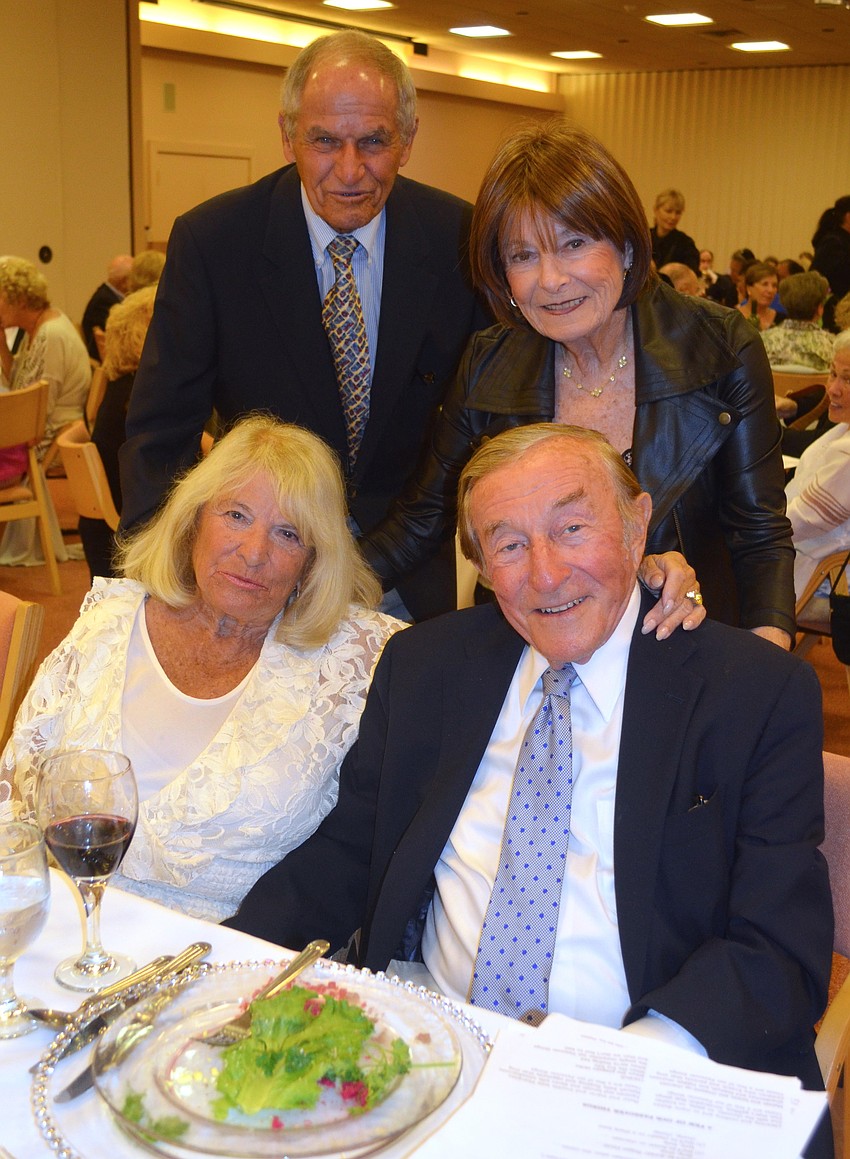 Standing, Herb and Sandy Moss; Sitting, Diane and Norman Foxman