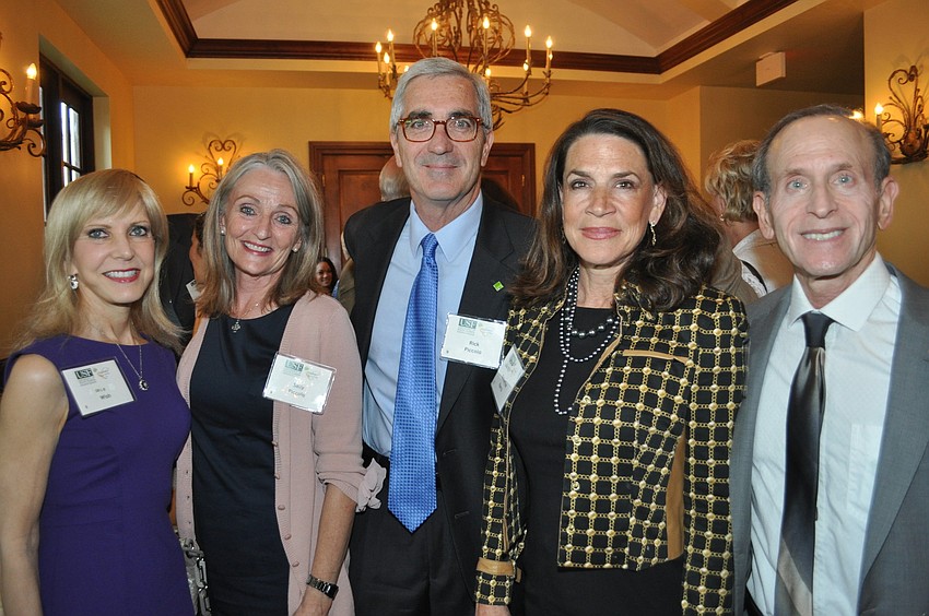 Dr. LB Wish with Sally and Rick Piccolo, Katherine Harris, former U.S. Congresswoman and Florida Secretary of State, and Dr. Peter A. Wish