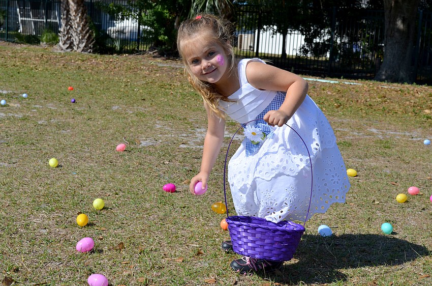 Mia Masella shows off her find.