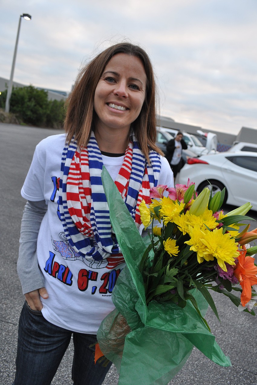 Angie Brauch was recognized for organizing the event.