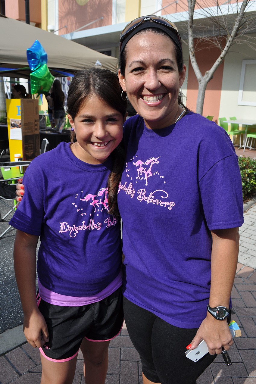 Brianna and Betty Alonso walked on team Emmabella's Believers.