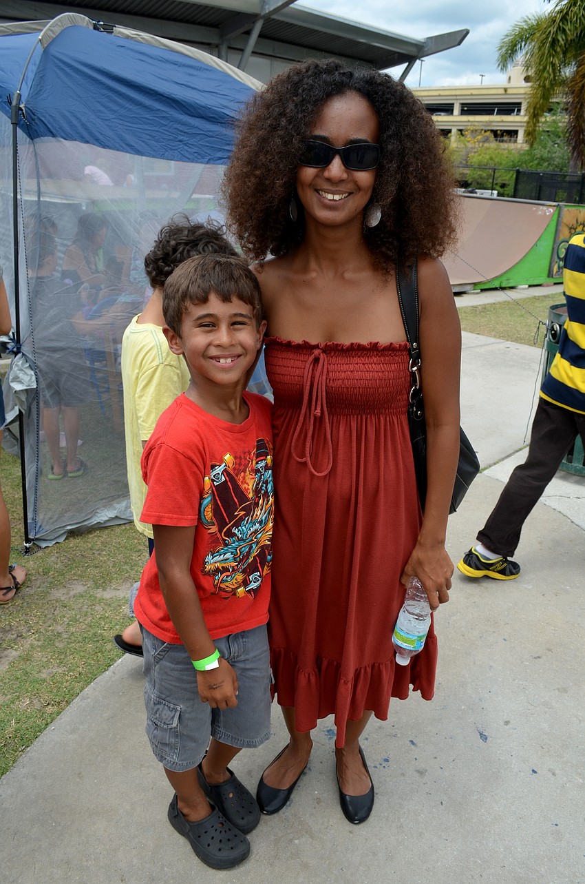Alex Jordan and her son, Teddy.