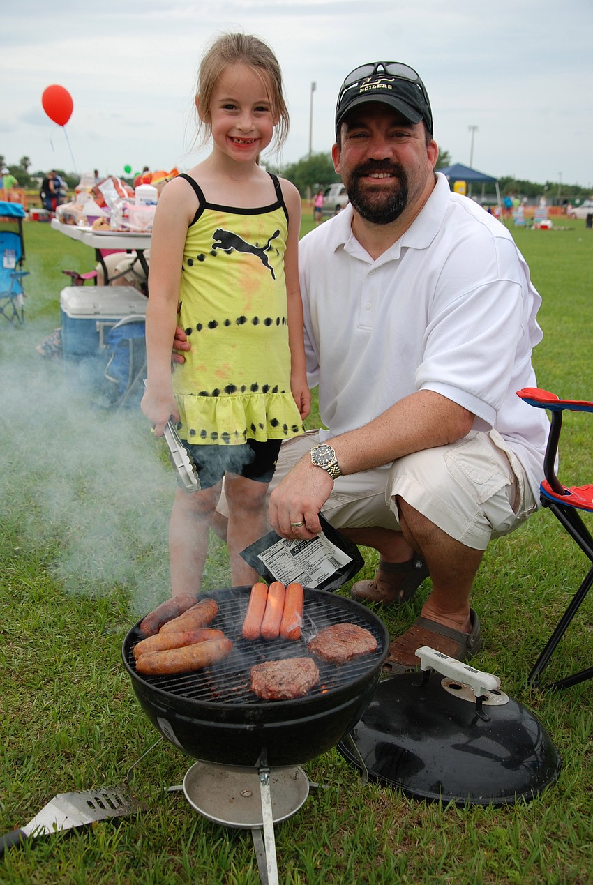 Ashley Olah with her father, Paul