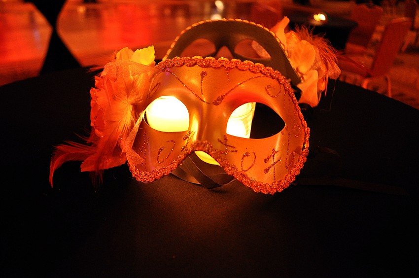 A wide variety of different masks were used as decorations and as props for the students to use during prom night.