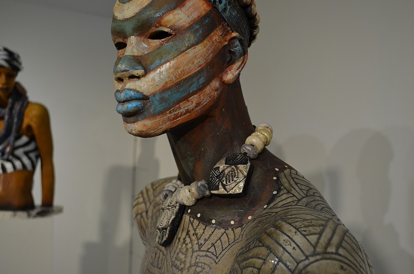 A detail of â€œTamangaluka IIIâ€ by Woodrow Nash