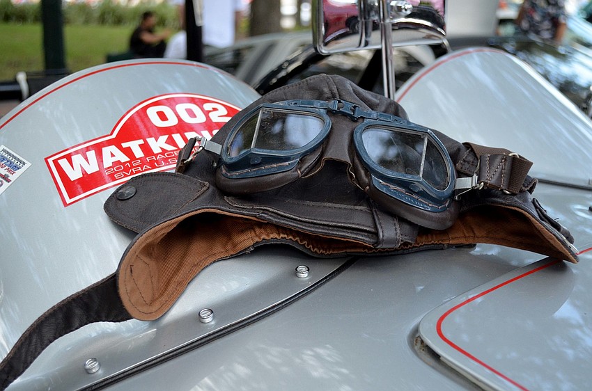 Some antique cars, like this 1929 Ford Model A Sportster, boasted historical accessories.