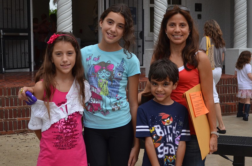 Sofia, Christina and Daniel and Annette Santiago.