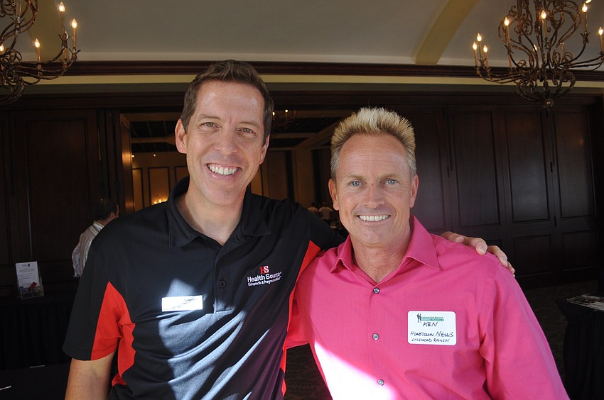 Dr. Mark Lewis of HealthSource and Ken Burke of Hometown News