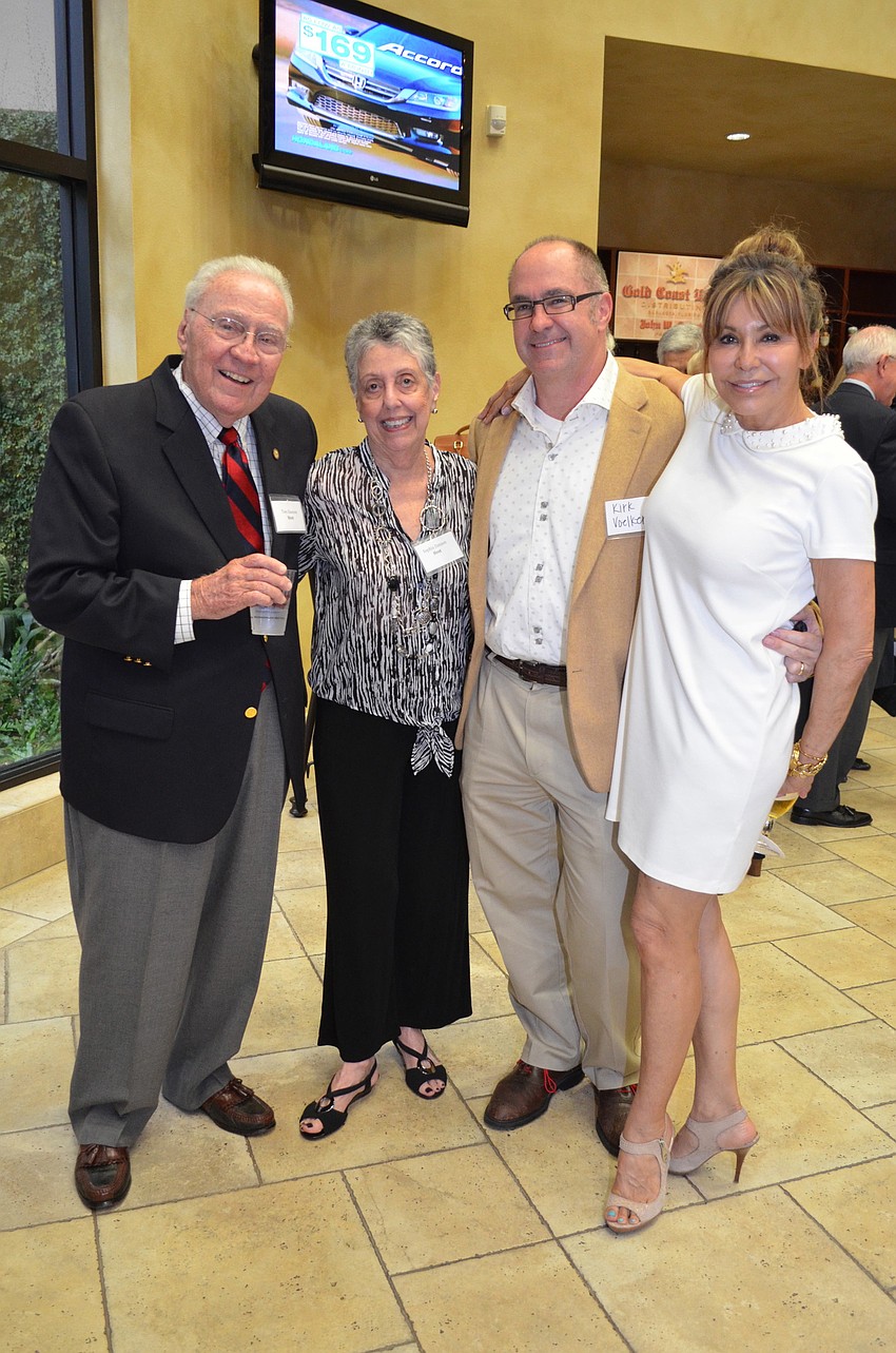 Tom and Sophia Danson with Kirk and Chris Voelker