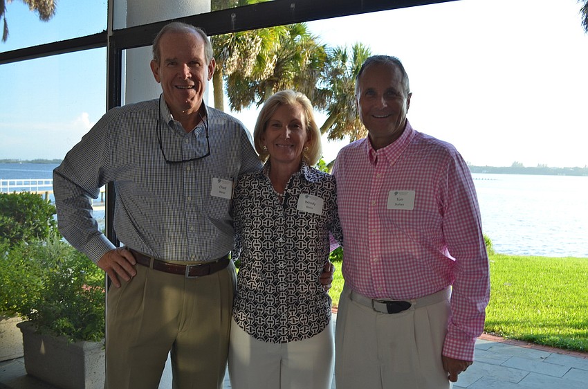 Chad and Wendy Weiss with Tom Stuhley