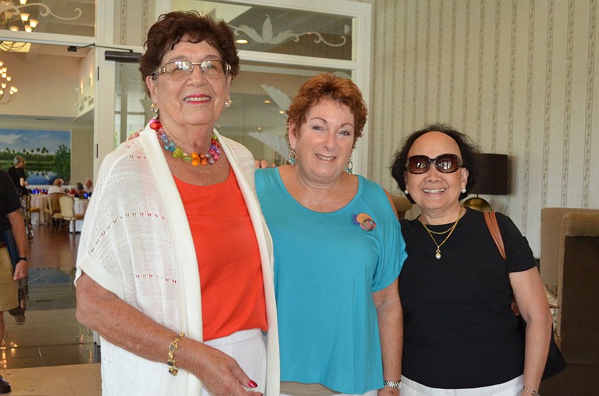 Betty Pelletz, Arlene Eskversky and Tessie Jose