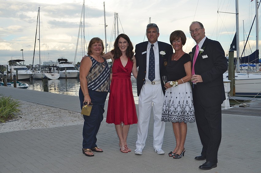 Alice Petrat, Courtey and Outgoing Commodore Lee Goodman and Connie and Bill Rannals