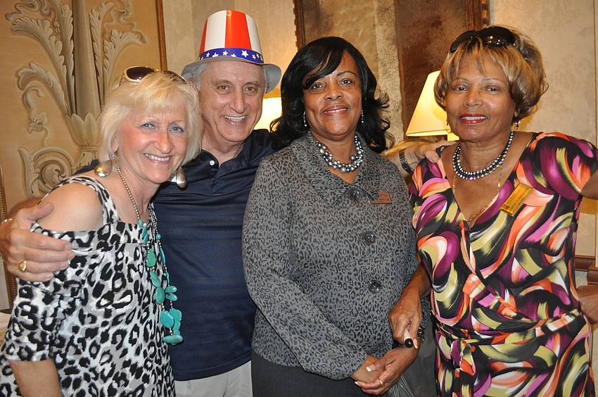 Jan Benedick of Sarasota Bay Real Estate, John Scherden of Sandals Realty of Sarasota, Rita Smith of Coldwell Banker and Judith Turrentine of Atchley International Realty