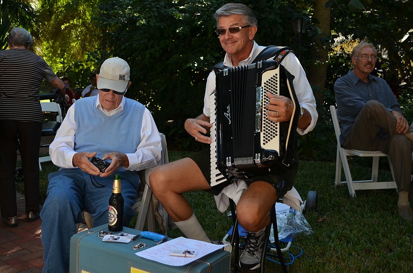 Arnie Jacobson and accordion player Jim Scherz
