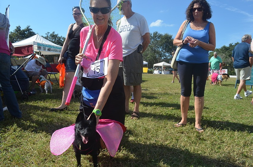 Cathy Marine caught a butterfly named Scooter