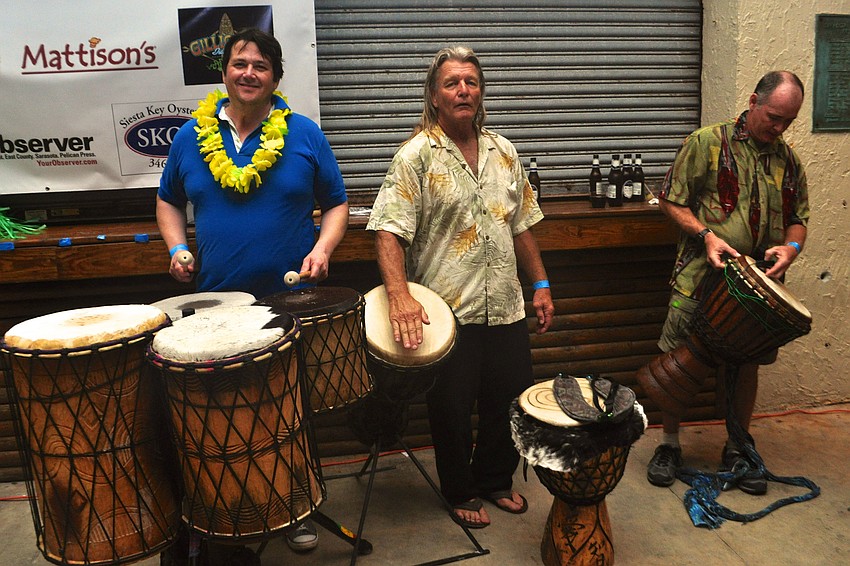 Daniel Joseph, Peter Blake and Mark Childress jam for the crowd.