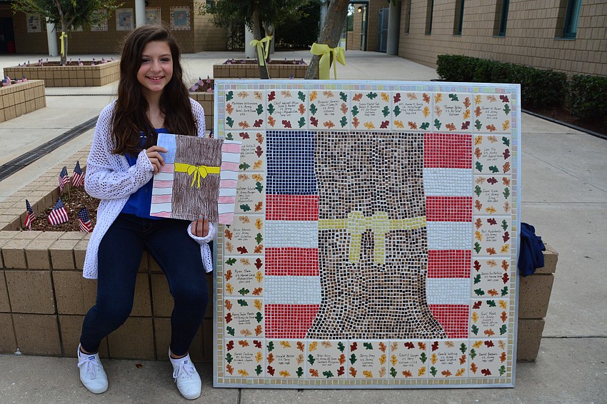 Kalaina Hintze designed the main art for the mosaic.