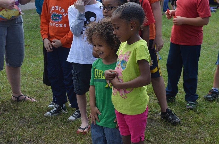 Jessie Taylor gets a teacher dunked.