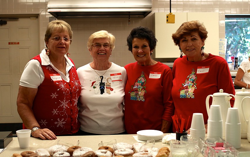 Margaret Lachmann, Gloria Lionetti, Sandy Finnegan and Carol Scarbrough