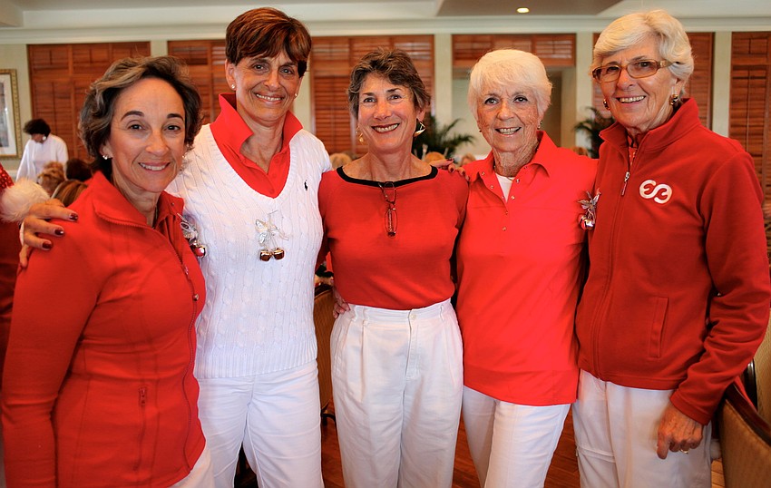 Susan Levine, Jayne Weiss, Barbara Schwartz, Lois Fishman and Sylva Langton
