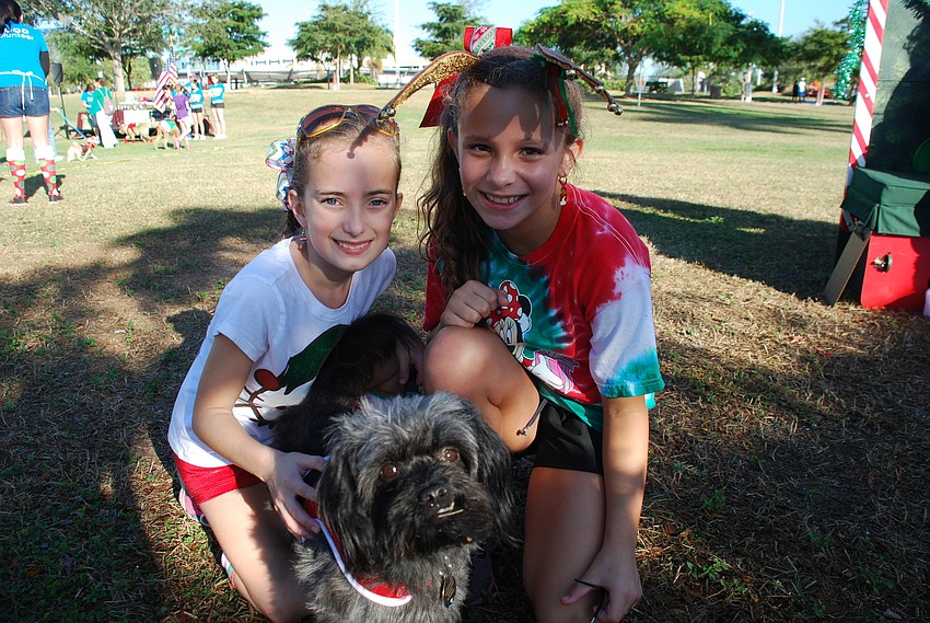 Grace McMinn and Riley Highfield with Coconut