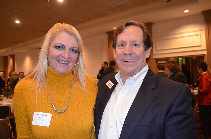 Tammy Walsh from Ringling College with Executive Director of Embracing Our Differences Michael Shelton.