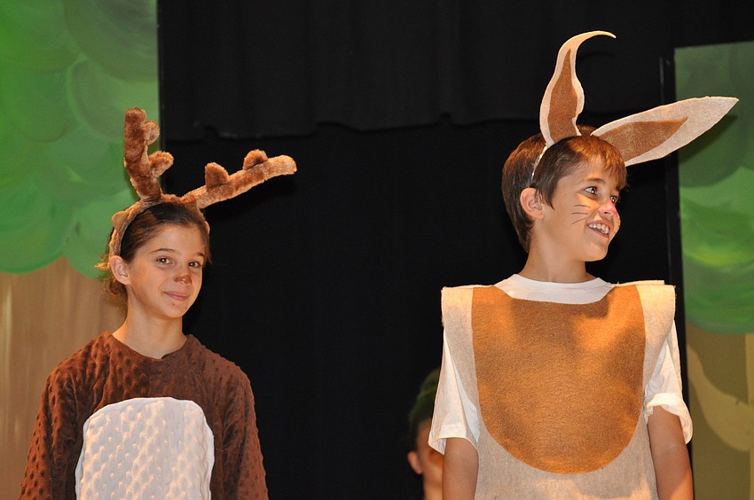 Emma Bianco, as Loper, and Jason Jessup, as Skipper, roamed the forest.
