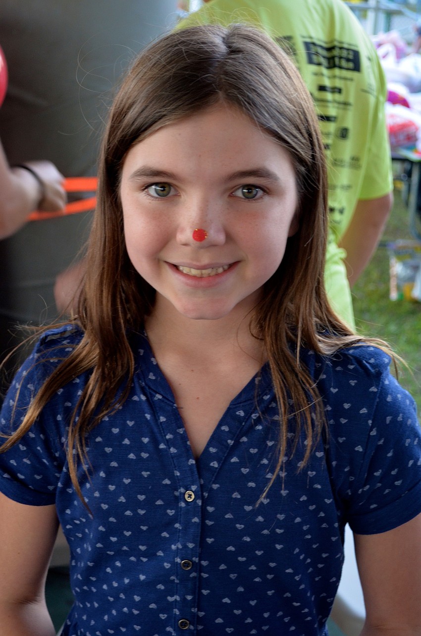 Julia Dodge, 10, plays Rudolph.