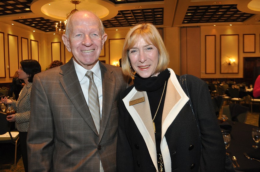 Don O'Leary with Realtor Michelle Crabtree, of Michael Saunders & Co.