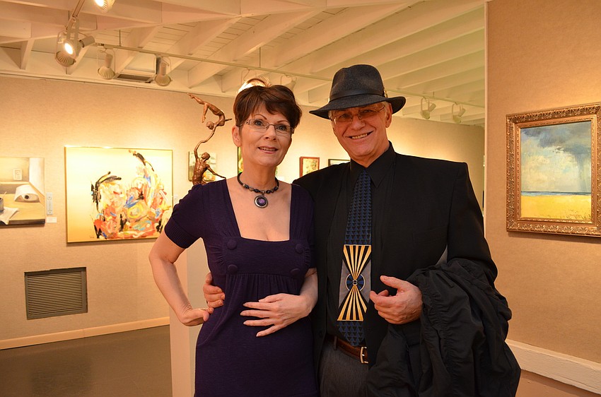 Bergny Hannah with artist Robert Doyon
