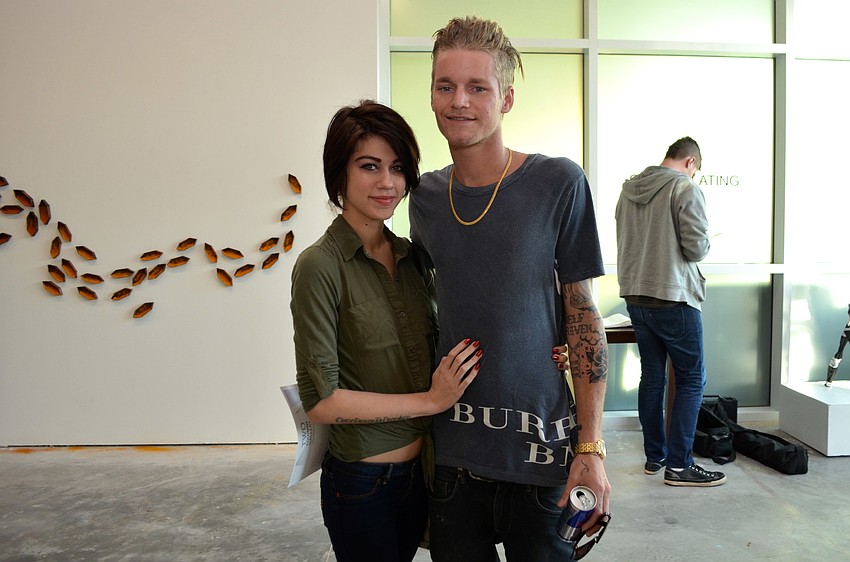 Stephanie Hutton with featured artist Hunter Slade