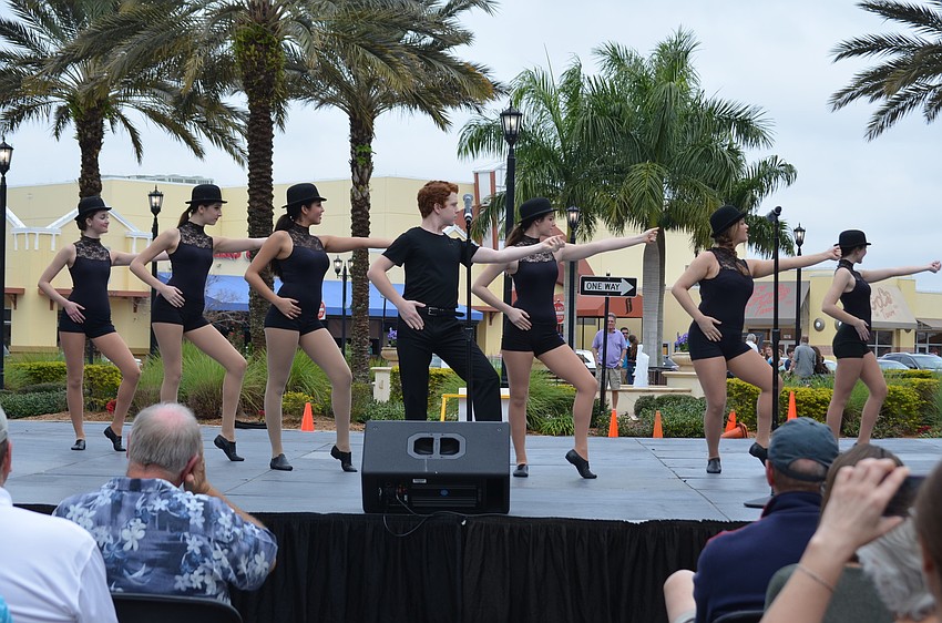 Lakewood Ranch High School Theater Departmentâ€™s Danny Shevlin and his backup dancers in â€œBye Bye Blackbirdâ€