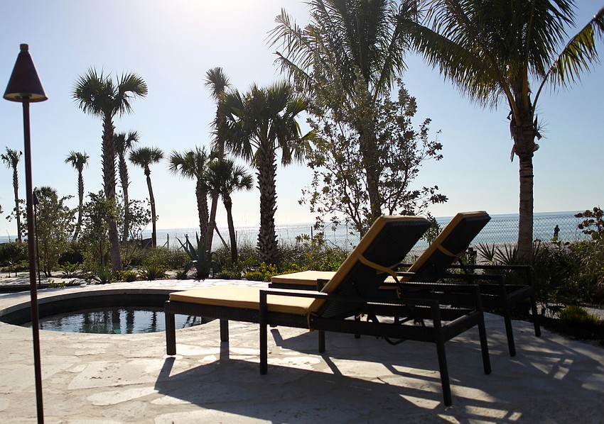 Views of the water can be seen throughout the property.