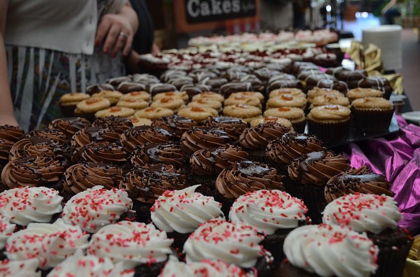 Guests were able to sample cupcakes, cakes, fudge and other sweets.