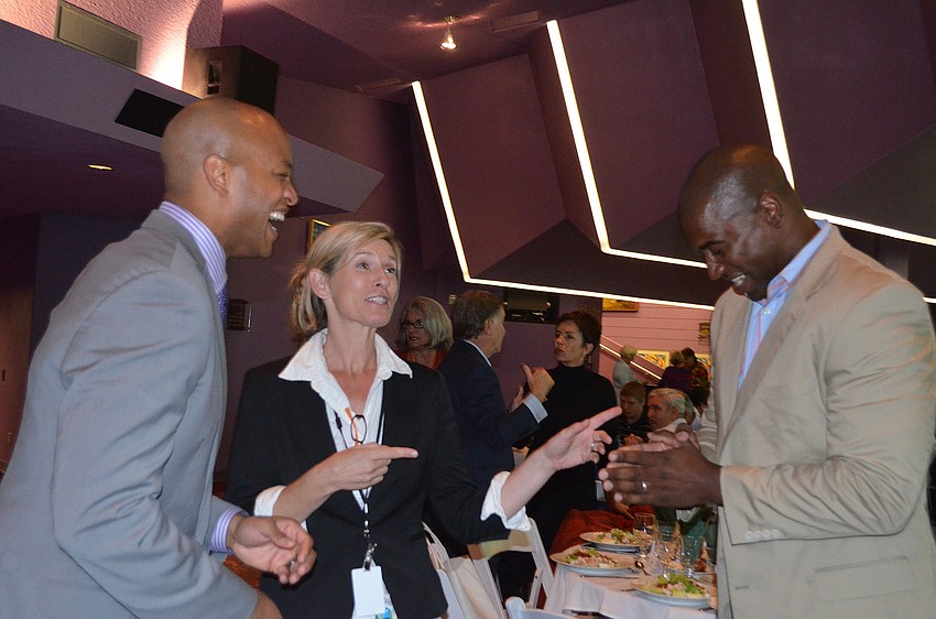 Wes Moore met with Shannon and Neil Phillips after his lecture.