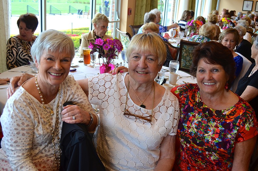 Patty Smith, Heather Cunningham and Pat Cowley are all smiles.