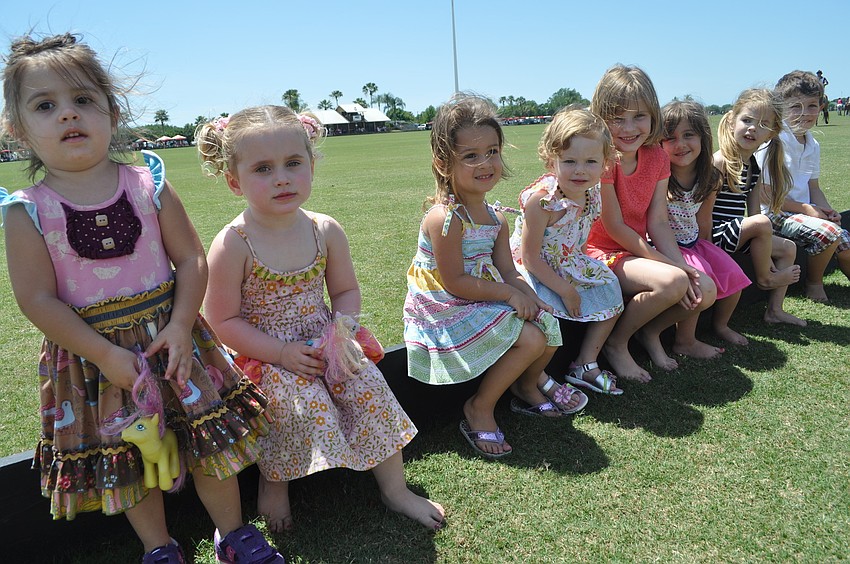 Phoebe Cobb, Avery Ruffing, Abigail Cobb, Sienna Carr, Olivia Carr, Caroline Albano, Luella Sztukh, and Cole Callendars