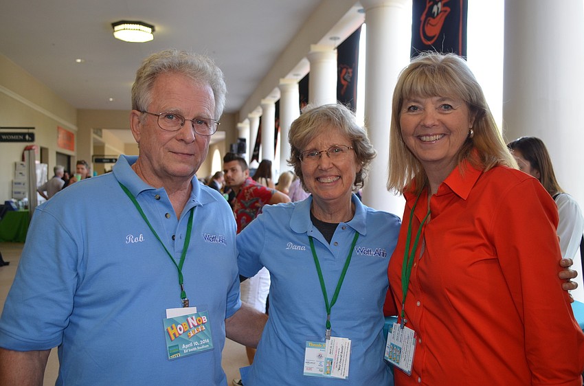 Rob and Dana Gourley with Pam Truitt