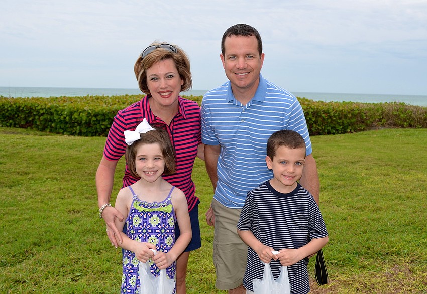 Back, Katie and Scott Moore; Front, Megan and Danny Moore