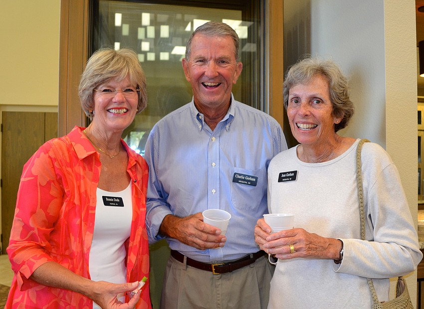 Bennie Dods with Charlie and Jean Gorham