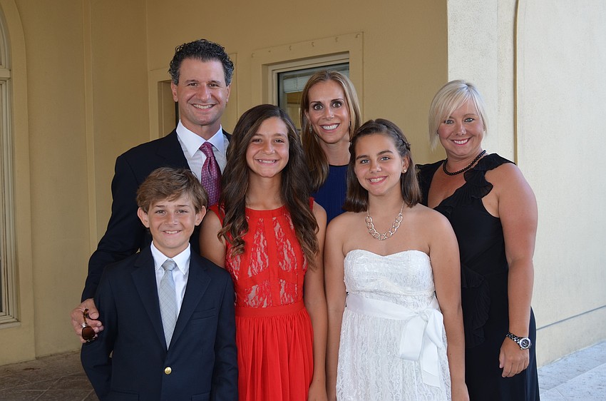 Dr. Chris Sforzo and Terri Vitale with their children Ryan and Sydney and friends Chelsea and Michelle Lea