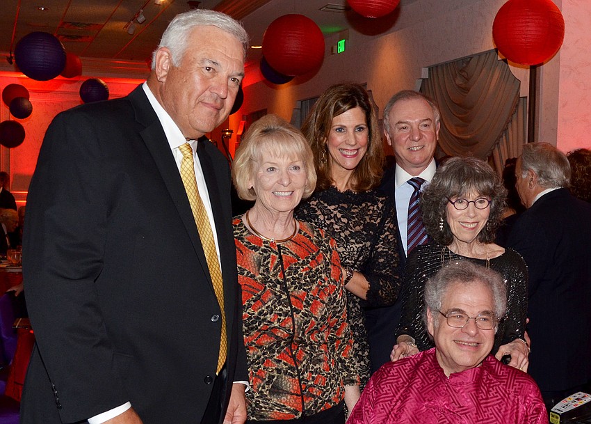 Ron and Margaret Roth, Holly and Paul Miller and Toby and Itzhak Perlman