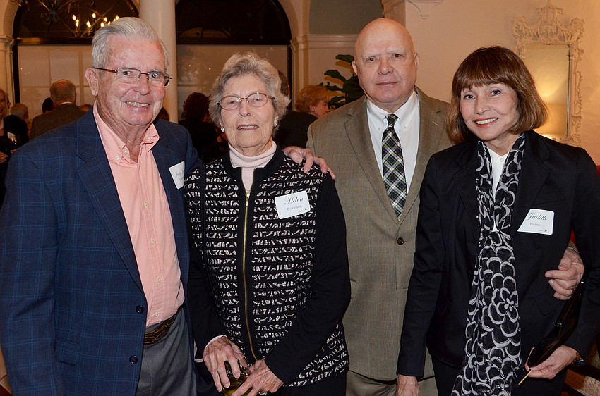 James and Helen Queenan with Richard and Judith Baise