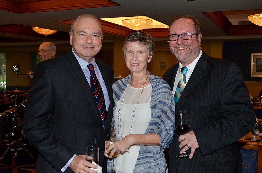 Richard and Cynthia Russell with Roger Bingaman