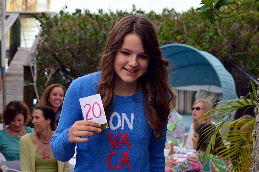 Avery Anderson models in the Lilly Pulitzer High Tea & Champagne Fashion Show at the 20th Anniversary Jewels on the Bay Designer Showhouse.