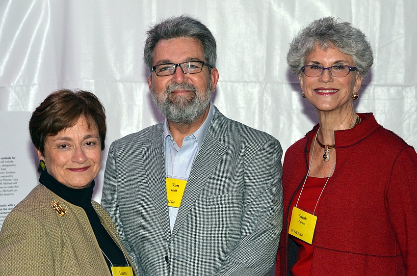 Laura Breeze, Van Huff and Dr. Sarah Pappas