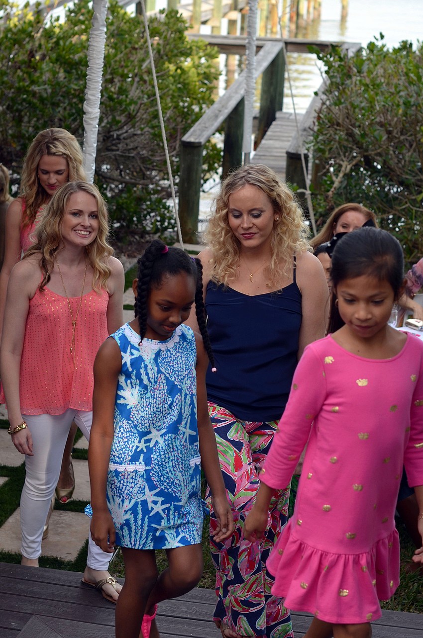 The Lilly Pulitzer High Tea & Champagne Fashion Show finale