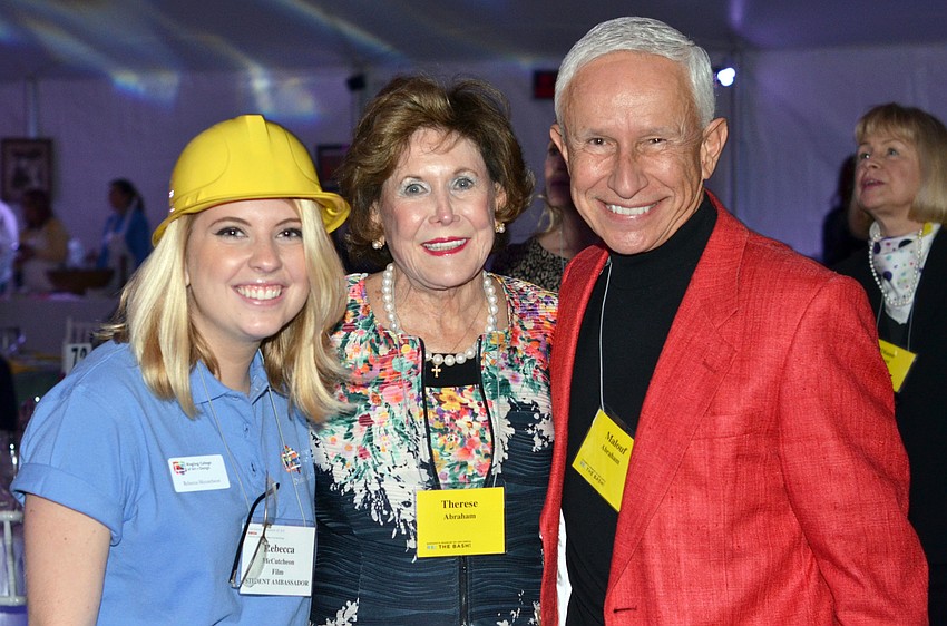Rebecca McCutcheon with Therese and Malouf Abraham